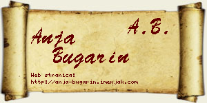 Anja Bugarin vizit kartica